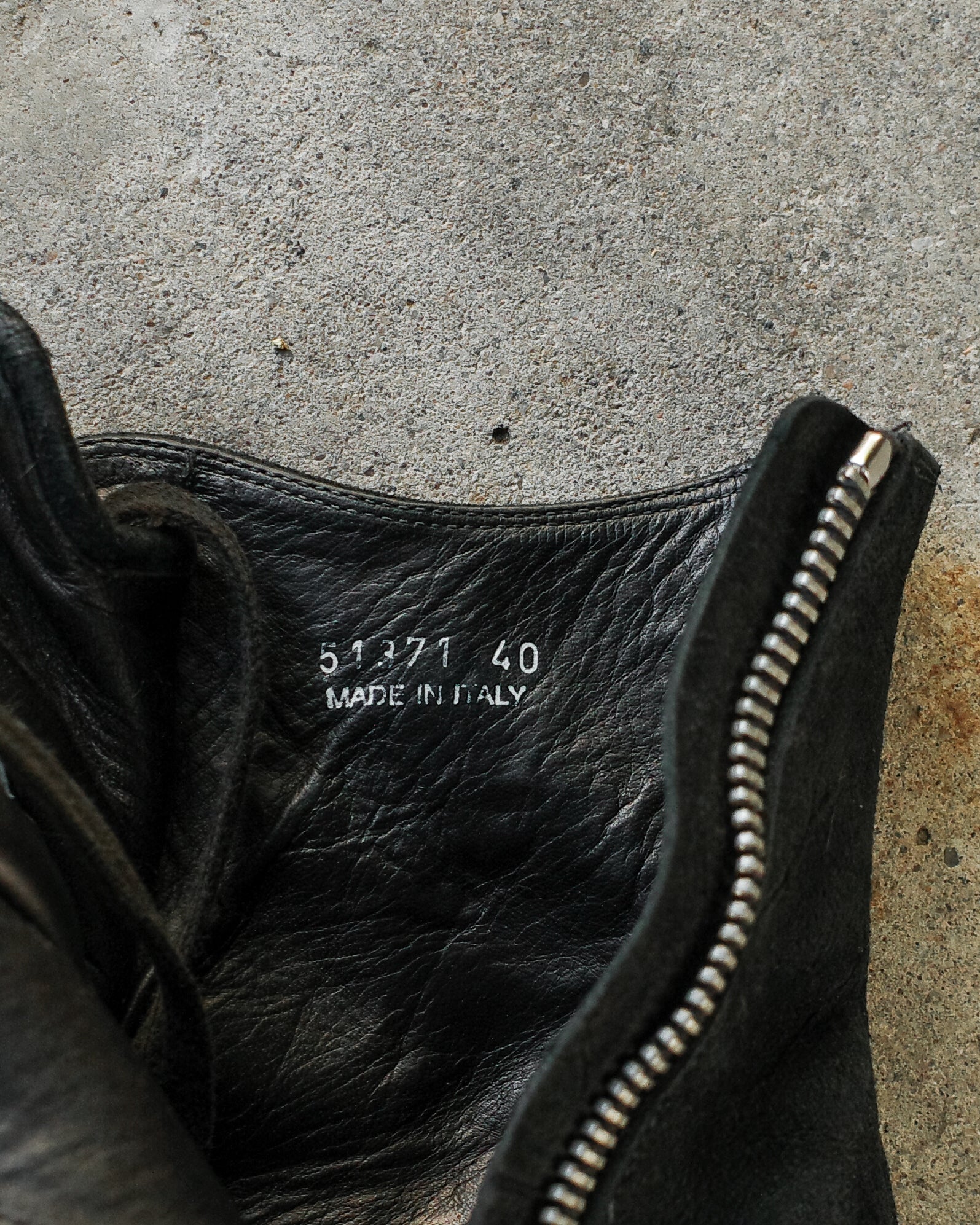 Rick Owens Blistered Leather Ramones