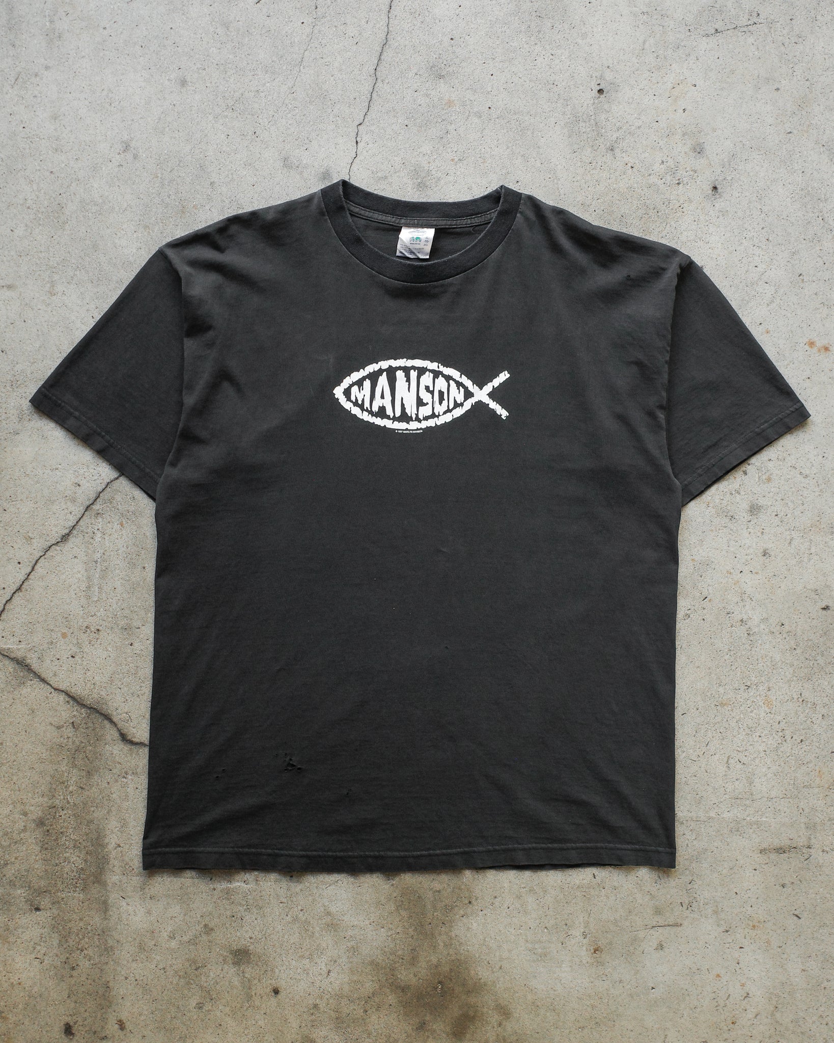 1997 Marilyn Manson Jesus Fish Tee